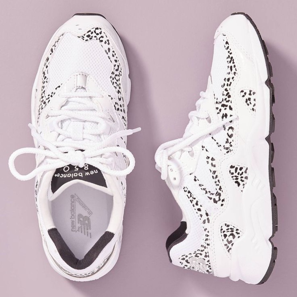 New Balance White and Black Women's Sneakers